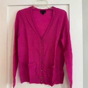 J. Crew Fuchsia Cardigan Sweater